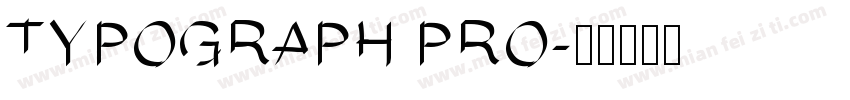 TYPOGRAPH PRO字体转换